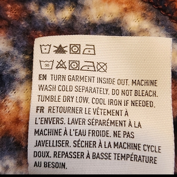 American Eagle Size XS, Sherpa, 1/4 Zip, Multicolor, Pullover, Sweater, Winter - Picture 8 of 8